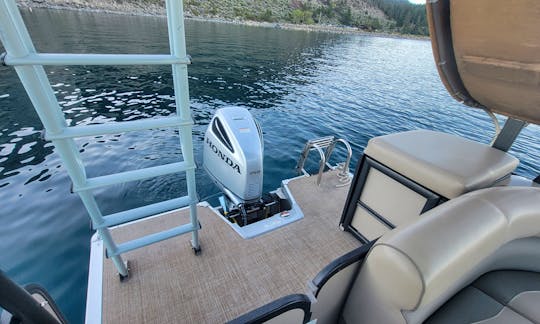 Luxury Double-Decker High Performance Tri-Toon with Slide for Rent in South Lake Tahoe, California