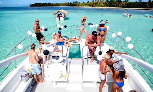 Amazing Punta Cana Sand Bar Party with Chaparral Motor Yacht!