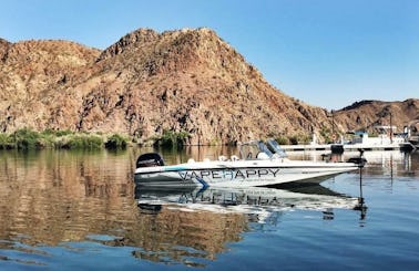 19.5’ 150HP Fish/Ski Boat + 80lb Spot Lock Trolling Motor for Rent in Willow Beach, Arizona