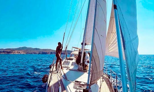 Private Sailing Ibiza or Formentera on a spacious 47ft Sailing Yacht 