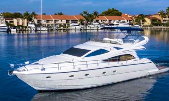 65ft Azimut Mega Yacht Rental in Miami, Florida