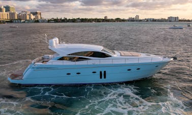 62ft Pershing Power Yacht Rental in North Miami Beach, Florida!