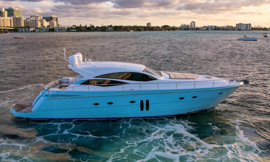 62ft Pershing Power Yacht Rental in North Miami Beach, Florida!