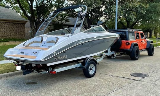 2021 Yamaha 195S Jet Boat On Lake Conroe, Texas