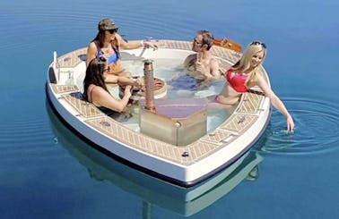 Relax on Lake Tahoe in a Hot Tub Boat!  ($250 per/hour entire boat)