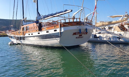 luxury small ship Gulet Charter Elianora in Capri, Amalfi Napoli, Italy 