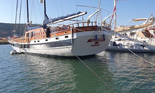 luxury small ship Gulet Charter Elianora in Capri, Amalfi Napoli, Italy 