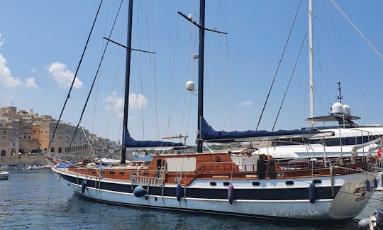 luxury small ship Gulet Charter Elianora in Capri, Amalfi Napoli, Italy 