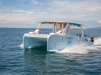 LINDO NOVO CATAMARÃ DE LUXO MARGARITA EM PUERTO VALLARTA E BAHIA DE BANDERAS