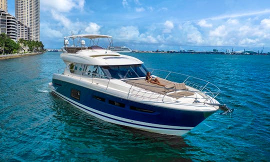 Prestige Flybridge 62 Motor Yacht Charter In Miami Beach Florida