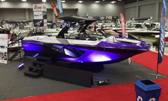 Rent 23' Tige RZX Surf and Wakeboard Boat Rental On Lake Travis, Austin Texas