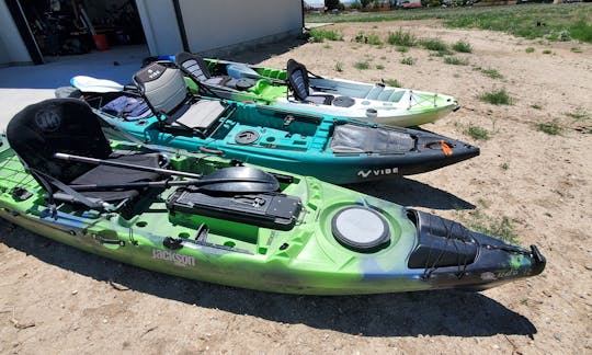 3 Fishing Kayaks - 1 tandem for Rent in Pueblo, Colorado