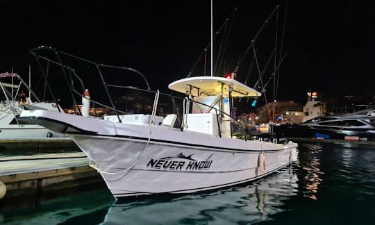 26ft Never Know Center Console  Rental for 3 People in Cabo San Lucas, Mexico