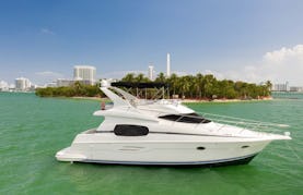 48ft Silverton Sport Bridge Yacht for Rent - Located in South Beach, Miami, Florida