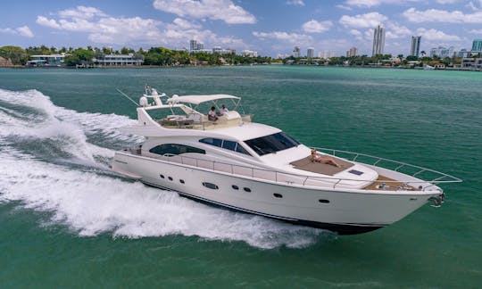 75ft Ferretti Power Mega Yacht in Miami, Florida