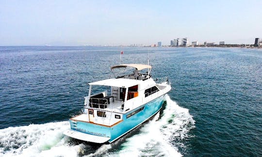 Perfect for a Fun day at Sea Bertram 53 Water Taxi Rental in Puerto Vallarta, Jalisco