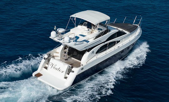 50' Azimut All-Inclusive Yacht Charter in Tulum Beach.