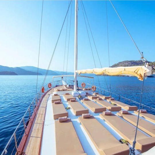 Gocek Bays with our 25 Meter and 5 Cabin Luxury Gulet