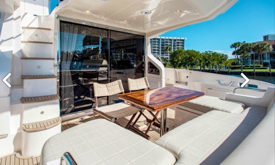 Gorgeous 53' Azimut Luxury Yacht in Miami Florida
