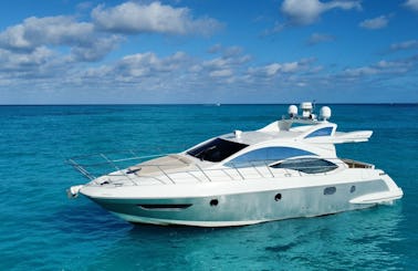 The Best Choice! Beautiful Luxury Azimut Yacht in Cancún, Quintana Roo