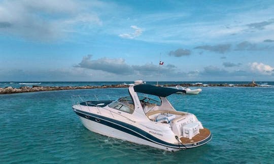An Amazing Option for Small Groups and Family in Tulum and Riviera Maya! Book the 37ft Four Winns Yacht!