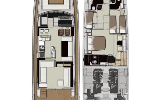 Brand New 70’ Azimut Flybridge Power Mega Yacht YR/ 2021 in MIAMI Beach