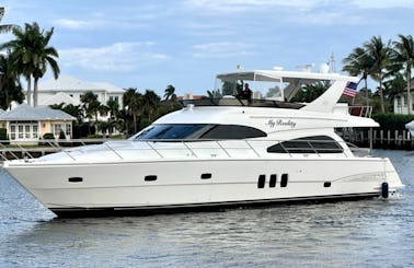 62ft ''My Reality'' Neptunus Flybridge Power Mega Yacht Rental in Del Ray Beach, Florida