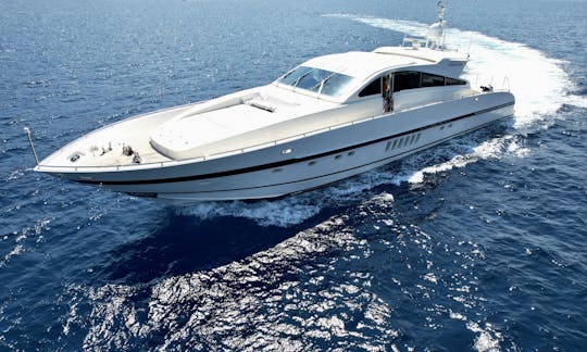 Mega Yacht Leopard Power de 90 pés em São Bartolomeu