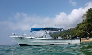 Location de pêche - Bateau Panga Flipper IV de 28 pieds à Nuevo Vallarta 