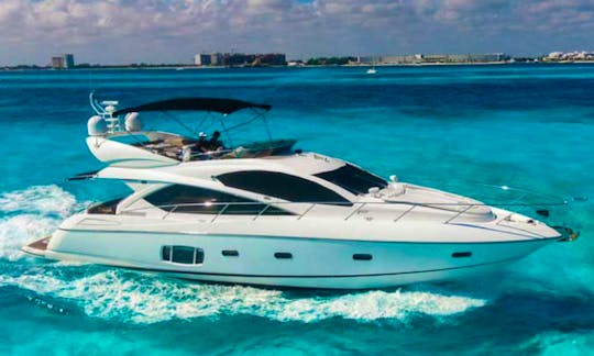 64ft Sunseeker Manhattan Power Mega Yacht for Up To 15 Pax in Cancún, Quintana Roo