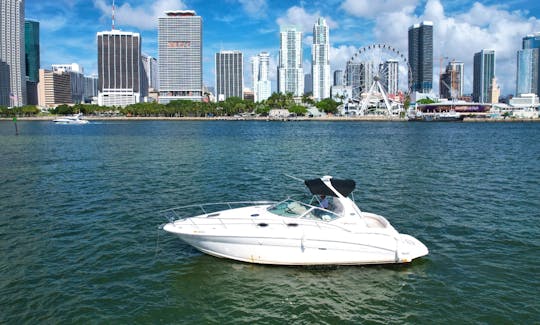 Boat Rental in Miami with 36ft Sea Ray Sundancer - Miami Downtown. Cruise Miami on a boat for your perfect vacation