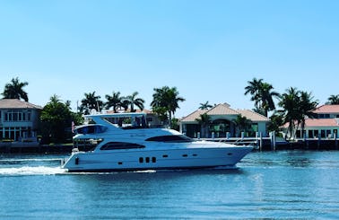Beautiful Luxury Yacht | 65ft Neptunus Motor Yacht for Charter in Palm Beach and surrounding areas.