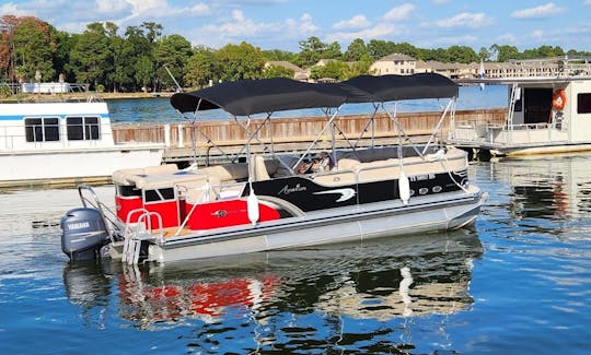 Avalon Tritoon for 12 people available on Lake Conroe in Montgomery, Texas