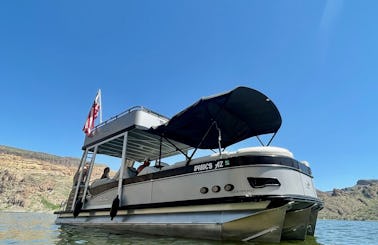 Double Decker Avalon Funship Pontoon Boat Rental in Tortilla Flat, Arizona