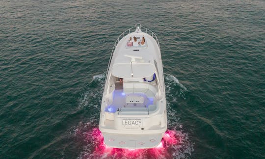 Cruise on a beautiful 51ft SeaRay Sundancer from the heart of Miami Beach