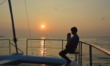 Croisière privée de 3 heures au coucher du soleil à Mirissa, au Sri Lanka (pas de location coque nue)