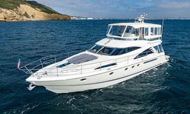 Aluguer de iates a motor Fairline 59' na Baía de San Diego