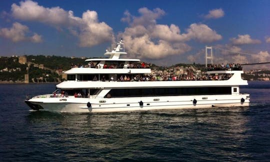 350 People Capacity 140ft Power Yacht for your private events in Istanbul! B4