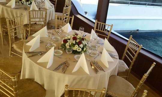 Spacious 82ft yacht tour for special events in Istanbul B12