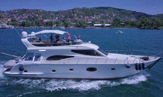 Gorgeous 63ft Luxury Motor Yacht Charter in Istanbul B2