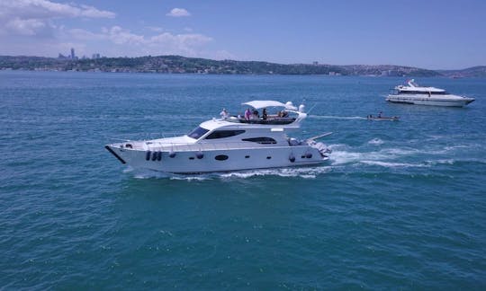 Gorgeous 63ft Luxury Motor Yacht Charter in Istanbul B2