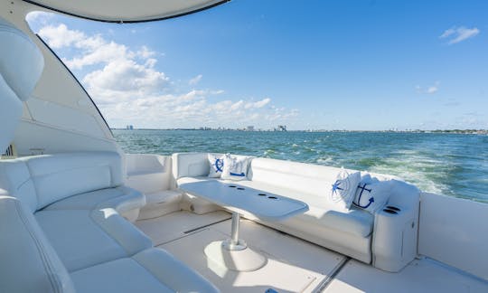 Cruise on a beautiful 51ft SeaRay Sundancer from the heart of Miami Beach