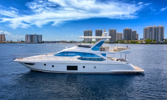 Azimut Flybridge 68.2ft - Miami Intracoastal cruise & fun