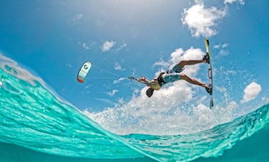 Cours de kitesurf à Orient Bay, Saint-Martin