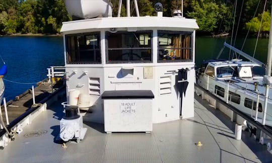 Christmas Cruises on 63ft Classic Fantail Launch in Portland, Oregon with Captain Shane