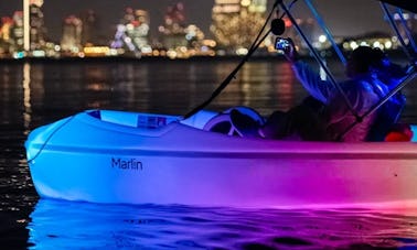 Glow Pedal Boat Night Date in San Diego Bay! Unique date idea for couples!