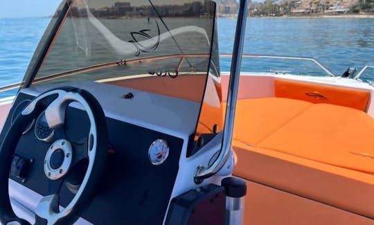 Rent Voraz boat without license for 8 persons in Benalmádena, Spain