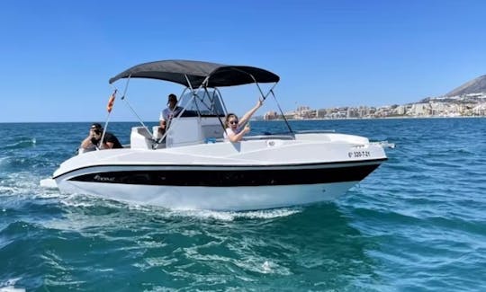 Rent a Nireus II Boat Benalmádena the biggest boat 8 person