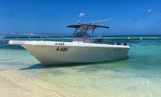 Private Snorkel/Sunset Charters In Aruba | 27ft Center Console for up to 10 guests