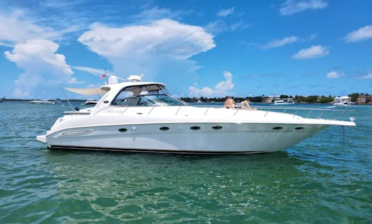 50' Huge SeaRay Motor Yacht- Best Boat in Miami 😍🧡